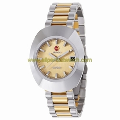 Rado Watches : R12417254 Automatic Gold Dial Date Two Tone Stainless Steel Men Watch