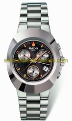 Rado Watches : R12638153 Quartz Steel Black Dial Steel Band Men Watch