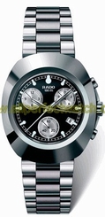 Rado Watches : R12638163 Quartz Steel Black Dial Steel Band Men Watch