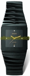 Rado Watches : R13335722 Quartz Black Ceramic Black Dial Black Ceramic Band Men Watch