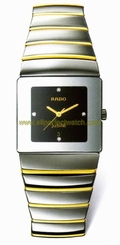 Rado Watches : R13432752 Quartz Platinum Ceramic/gold Black Dial Platinum Ceramic/gold Band Men Watch