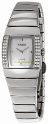 Rado Watches : R13578902 Quartz Platinum Ceramic White Mother Of Pearl Dial Platinum Ceramic Band Women Watch