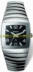 Rado Watches : R13598152 Automatic Platinum Ceramic Black Dial Platinum Ceramic Band Men Watch
