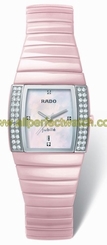 Rado Watches : R13651902 Quartz Pink Ceramic White Mother Of Pearl Dial Pink Ceramic Band Women Watch