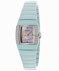 Rado Watches : R13667912 Quartz Diamonds Bezel Blue Ceramic Women Watch
