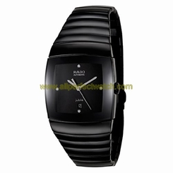 Rado Watches : R13691712 Automatic Black Diamond Dial Black Ceramic Men Watch