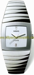 Rado Watches : R13719702 Quartz Platinum Ceramic Silver Dial Platinum Ceramic Band Men Watch