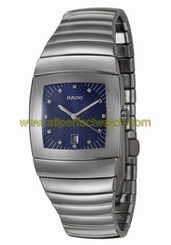 Rado Watches : R13720202 Quartz Blue Dial Date Ceramos Men Watch