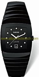 Rado Watches : R13723752 Quartz Black Diamonds Dial Black Ceramic 35mm Men Watch