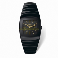 Rado Watches : R13724192 Quartz Black Date Dial Ceramic 32mm Men Watch