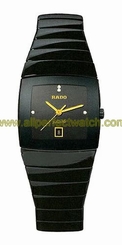 Rado Watches : R13725712 Quartz Black Diamonds Dial Ceramic Women Watch