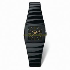 Rado Watches : R13726192 Quartz Black Dial Ceramic 22mm Women Watch