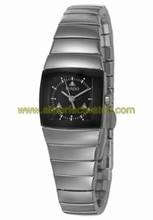 Rado Watches : R13780152 Quartz Black Dial Ceramos Women Watch