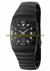 Rado Watches : R13797152 Quartz Black Ceramic Black Dial Black Ceramic Band Men Watch