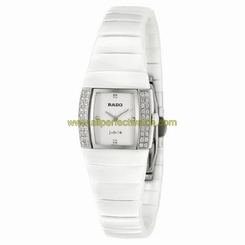 Rado Watches : R13831702 Quartz Diamonds Bezel White Ceramic 22mm Women Watch