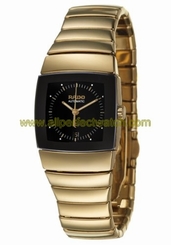 Rado Watches : R13881172 Automatic Black Dial Gold Tone Ceramic Women Watch