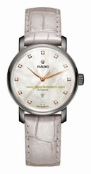 Rado Watches : R14026935 Automatic Mother of Pearl Diamond Dial Leather Women Watch