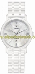 Rado Watches : R14044907 Mother Of Pearl Dial Fixed White Ceramic Band Men Watch