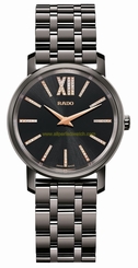 Rado Watches : R14064707 Quartz Diamond Dial Black Ceramic Women Watch