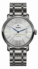 Rado Watches : R14074132 Silver Dial Ceramic Band Men Watch