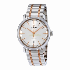 Rado Watches : R14077113 Silver Dial Fixed Stainless Steel Band Men Watch