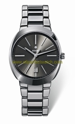 Rado Watches : R15760112 Automatic Black Dial Platinum Tone Ceramic 42mm Men Watch
