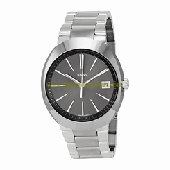 Rado Watches : R15943113 Quartz Dark Gray Dial Date Stainless Steel Men Watch