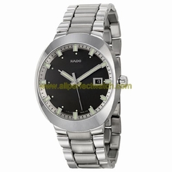 Rado Watches : R15945163 Quartz Black Dial Date Stainless Steel Men Watch