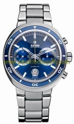 Rado Watches : R15966203 Automatic Chronograph Blue Dial Stainless Steel Men Watch