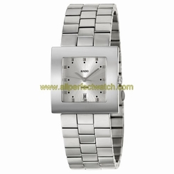 Rado Watches : R18681123 Quartz Analog Date Stainless Steel Square Men Watch