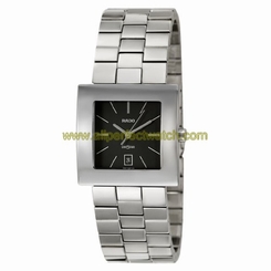 Rado Watches : R18681183 Quartz Black Dial Date Stainless Steel Men Watch
