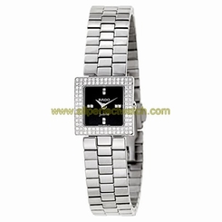 Rado Watches : R18827713 Black Dial Stainless Steel Band Women Watch