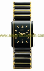 Rado Watches : R20282192 Quartz Black Ceramic/gold Black Dial Black Cermaic/gold Band Men Watch