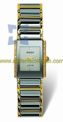 Rado Watches : R20339752 Silver Dial 38 Diamonds Band Women Watch