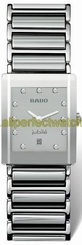 Rado Watches : R20486752 Quartz Silver Dial Platinum Tone Stainless Steel and Ceramic Women Watch
