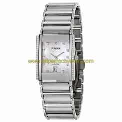 Rado Watches : R20671912 Quartz Ceramic White Mother Of Pearl Dial Ceramic Band Women Watch