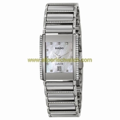 Rado Watches : R20671919 Quartz Ceramic White Mother Of Pearl Dial Ceramic Band Women Watch