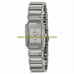 Rado Watches : R20672772 Silver Dial Stainless Steel Band Women Watch