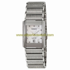 Rado Watches : R20673912 White Dial Stainless Steel Band Women Watch