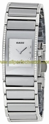 Rado Watches : R20733712 Quartz Diamonds Bezel Diamonds Silver Dial 19mm Women Watch