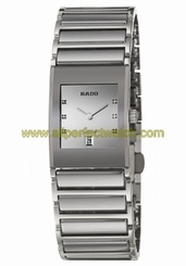 Rado Watches : R20746712 Quartz Diamonds Silver Dial 23mm Women Watch