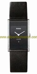 Rado Watches : R20758155 Quartz Black Dial Diamonds Bezel 23mm Women Watch