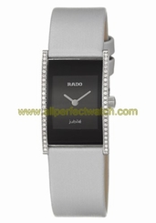 Rado Watches : R20759158 Quartz Analog Diamond Bezel White Satin Women Watch
