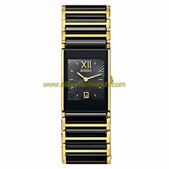 Rado Watches : R20788172 Quartz Black Dial Stainless Steel and Ceramic 23mm Women Watch
