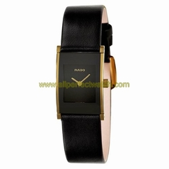 Rado Watches : R20789155 Quartz Analog Black Leather Women Watch