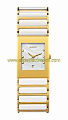 Rado Watches : R20791901 Quartz Diamonds Mother of Pearl Dial Ceramic 23mm Women Watch
