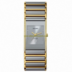 Rado Watches : R20793702 Quartz Diamonds Bezel Diamonds Silver Dial Men Watch