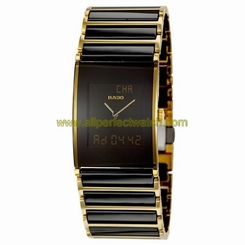 Rado Watches : R20799152 Quartz Analog Stainless Steel and Black Ceramic Men Watch