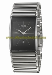 Rado Watches : R20861159 Quartz Black Dial Stainless Steel and Ceramic 31mm Men Watch