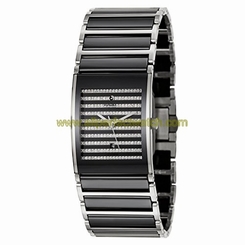 Rado Watches : R20890712 Black Dial Stainless Steel Band Men Watch